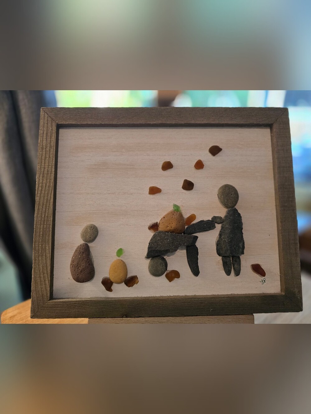 Pebble Wall Art 8x10